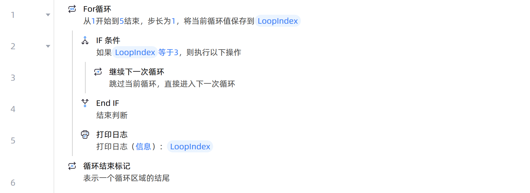 继续下一次循环