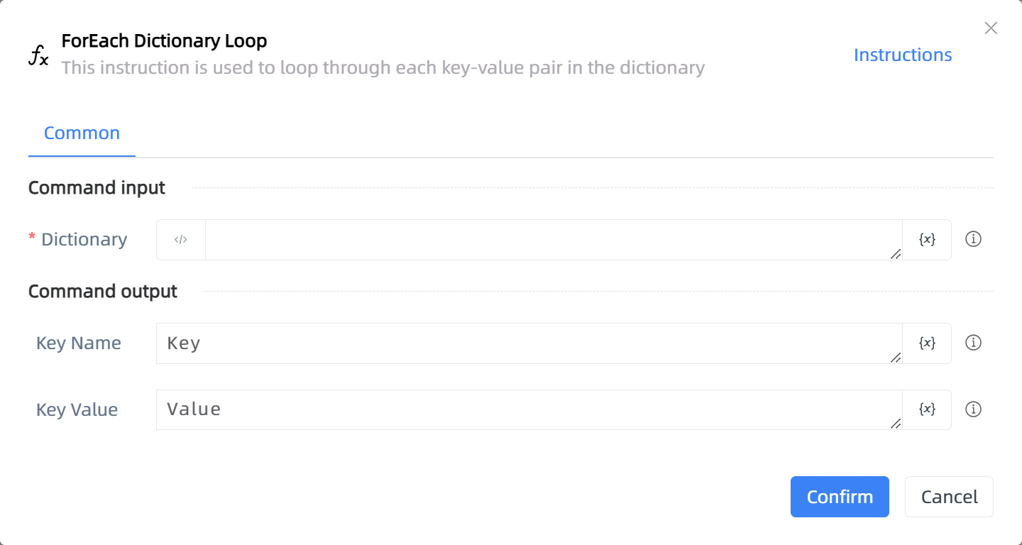 ForEach Dictionary Loop