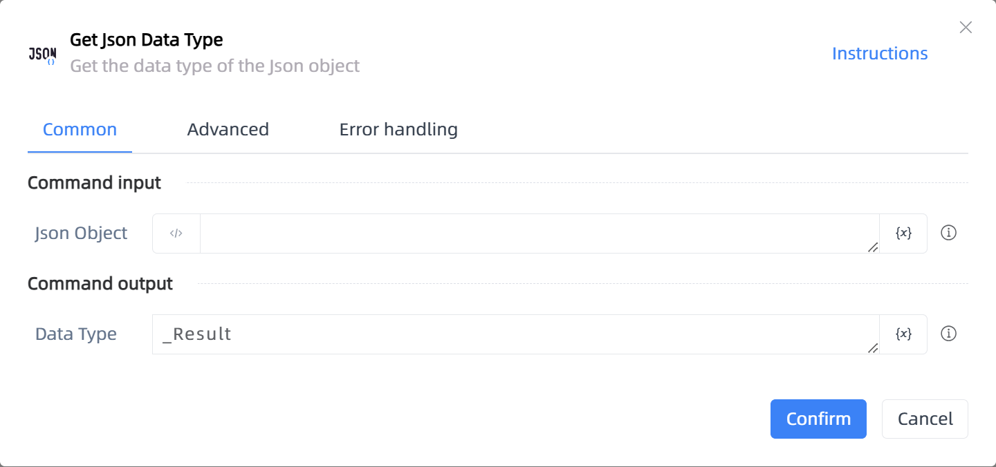 Get Json Data Type