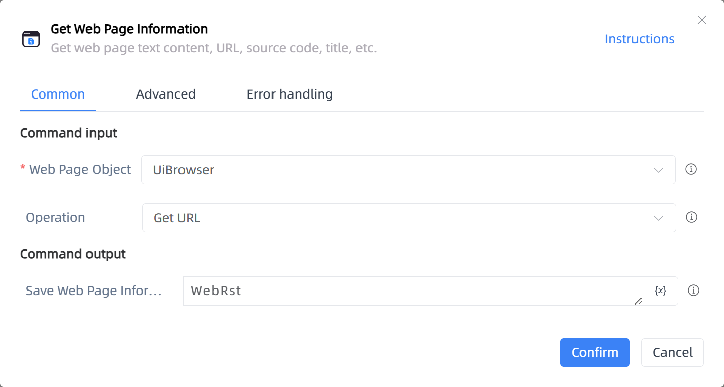 Get Web Page Information