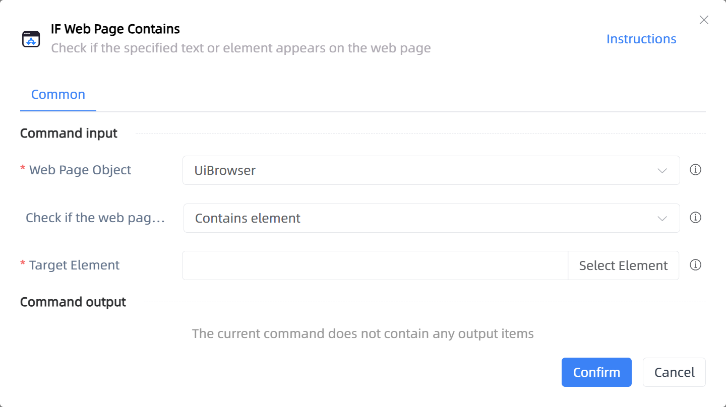 IF Web Page Contains