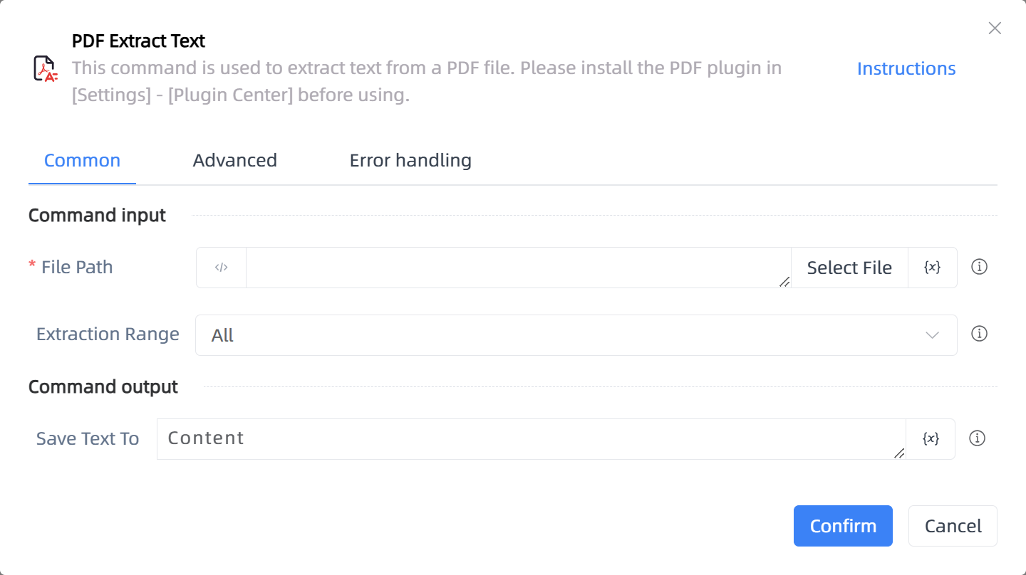 PDF Extract Text