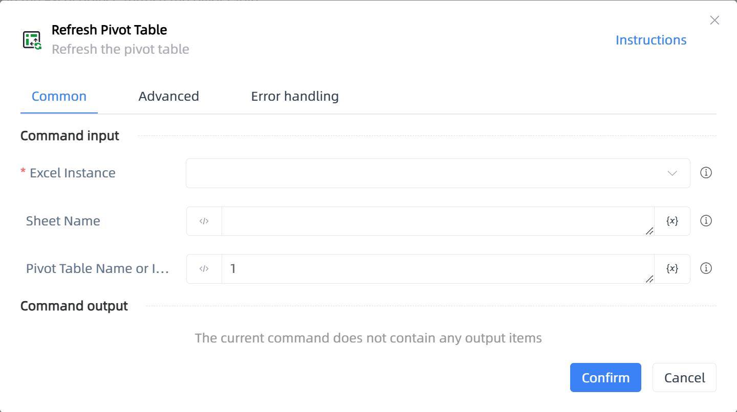 Refresh Pivot Table